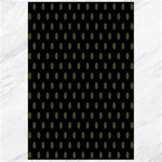 Polka Dots - Army Green on Black Canvas 24  x 36 