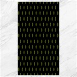Polka Dots - Army Green on Black Canvas 40  x 72 