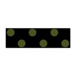 Polka Dots - Army Green on Black Sticker (Bumper)