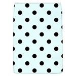 Polka Dots - Black on Bubbles Cyan Removable Flap Cover (L)