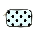 Polka Dots - Black on Bubbles Cyan Coin Purse