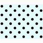 Polka Dots - Black on Bubbles Cyan Collage 8  x 10 