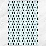 Polka Dots - Black on Bubbles Cyan Canvas 24  x 36 