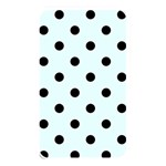 Polka Dots - Black on Bubbles Cyan Memory Card Reader (Rectangular)
