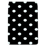Polka Dots - Bubbles Cyan on Black Removable Flap Cover (S)