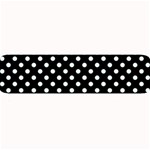 Polka Dots - Bubbles Cyan on Black Medium Bar Mat