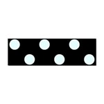 Polka Dots - Bubbles Cyan on Black Sticker Bumper (10 pack)