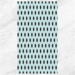 Polka Dots - Black on Light Cyan Canvas 40  x 72 