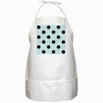 Polka Dots - Black on Light Cyan BBQ Apron
