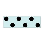 Polka Dots - Black on Light Cyan Sticker (Bumper)