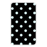 Polka Dots - Light Cyan on Black Memory Card Reader (Rectangular)