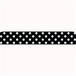 Polka Dots - Light Cyan on Black Small Bar Mat