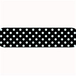 Polka Dots - Light Cyan on Black Medium Bar Mat