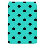 Polka Dots - Black on Turquoise Removable Flap Cover (S)
