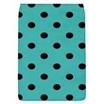 Polka Dots - Black on Verdigris Removable Flap Cover (S)