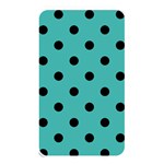 Polka Dots - Black on Verdigris Memory Card Reader (Rectangular)