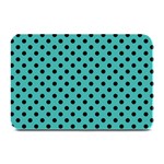 Polka Dots - Black on Verdigris Plate Mat