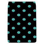 Polka Dots - Verdigris on Black Removable Flap Cover (S)