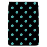 Polka Dots - Verdigris on Black Removable Flap Cover (L)