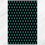 Polka Dots - Verdigris on Black Canvas 24  x 36 