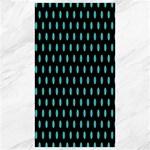 Polka Dots - Verdigris on Black Canvas 40  x 72 