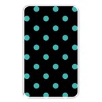 Polka Dots - Verdigris on Black Memory Card Reader (Rectangular)