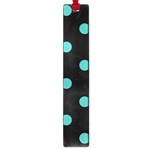 Polka Dots - Verdigris on Black Large Book Mark