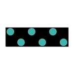 Polka Dots - Verdigris on Black Sticker Bumper (10 pack)