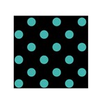 Polka Dots - Verdigris on Black Greeting Card 5  x 7 