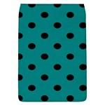 Polka Dots - Black on Teal Removable Flap Cover (S)