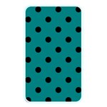 Polka Dots - Black on Teal Memory Card Reader (Rectangular)