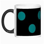 Polka Dots - Teal on Black Morph Mug