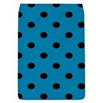 Polka Dots - Black on Cerulean Removable Flap Cover (S)