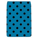 Polka Dots - Black on Cerulean Removable Flap Cover (L)