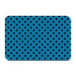 Polka Dots - Black on Cerulean Plate Mat