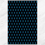 Polka Dots - Cerulean on Black Canvas 24  x 36 