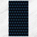 Polka Dots - Cerulean on Black Canvas 40  x 72 