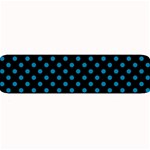 Polka Dots - Cerulean on Black Medium Bar Mat