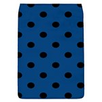Polka Dots - Black on Dark Cerulean Removable Flap Cover (S)