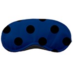 Polka Dots - Black on Dark Cerulean Sleeping Mask