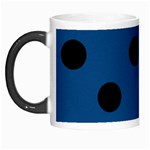Polka Dots - Black on Dark Cerulean Morph Mug