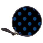 Polka Dots - Dark Cerulean on Black Classic 20-CD Wallet