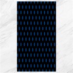 Polka Dots - Dark Cerulean on Black Canvas 40  x 72 