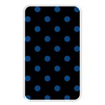 Polka Dots - Dark Cerulean on Black Memory Card Reader (Rectangular)