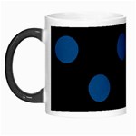 Polka Dots - Dark Cerulean on Black Morph Mug