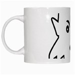 Petit Vampire Cartoon Illustration White Mugs