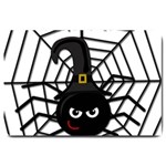 Halloween cute spider Large Doormat 