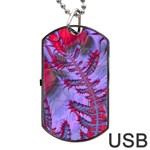 Freaky Friday Red  Lilac Dog Tag USB Flash (One Side)