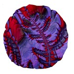 Freaky Friday Red  Lilac Large 18  Premium Round Cushions