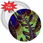 Freaky Friday, Blue Green 3  Buttons (10 pack) 